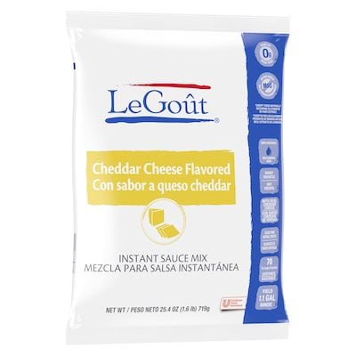 LeGout® Cheddar Cheese Canned Sauce 8 x 25.4 oz - 